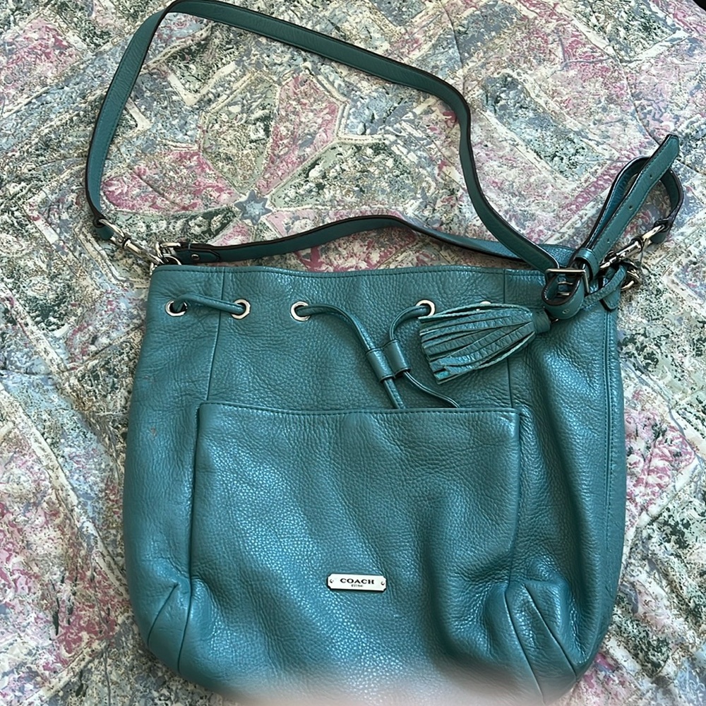 The color is aqua or a shade of blue
